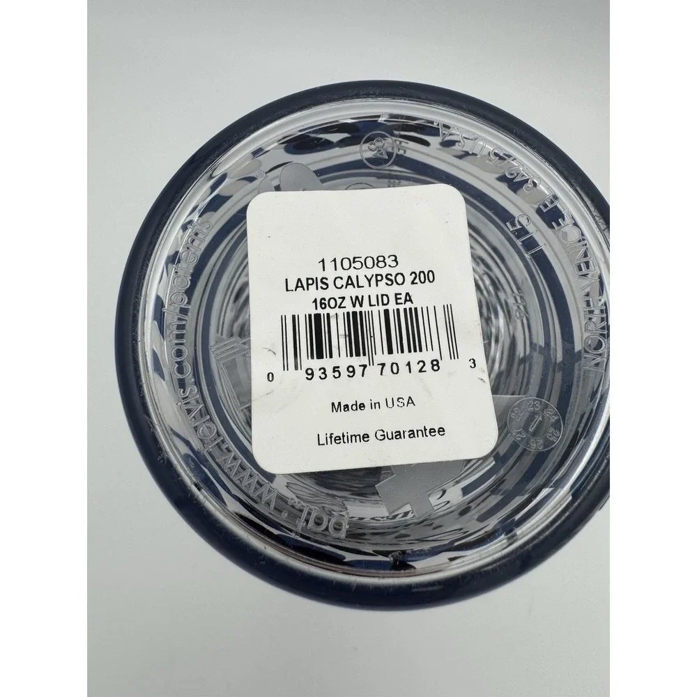 TERVIS‎ Tumbler FIESTA Lapis Calypso Blue 16oz Navy With Lid